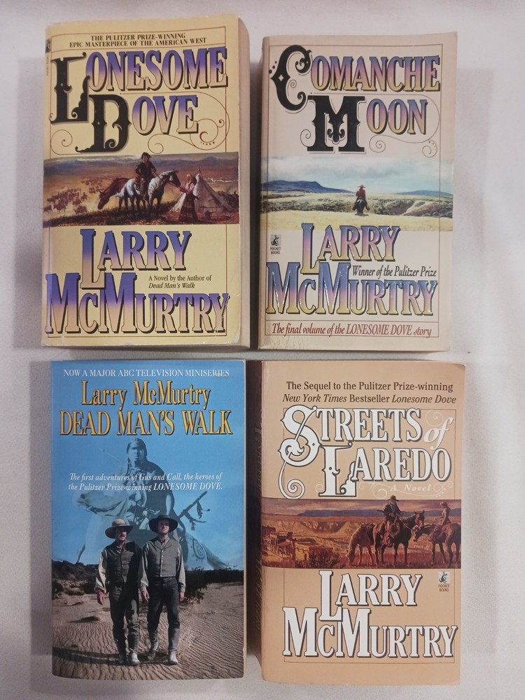 Lonesome Dove Paperback Book Lot Larry McMurtry Complete Series 4 PB Set Western