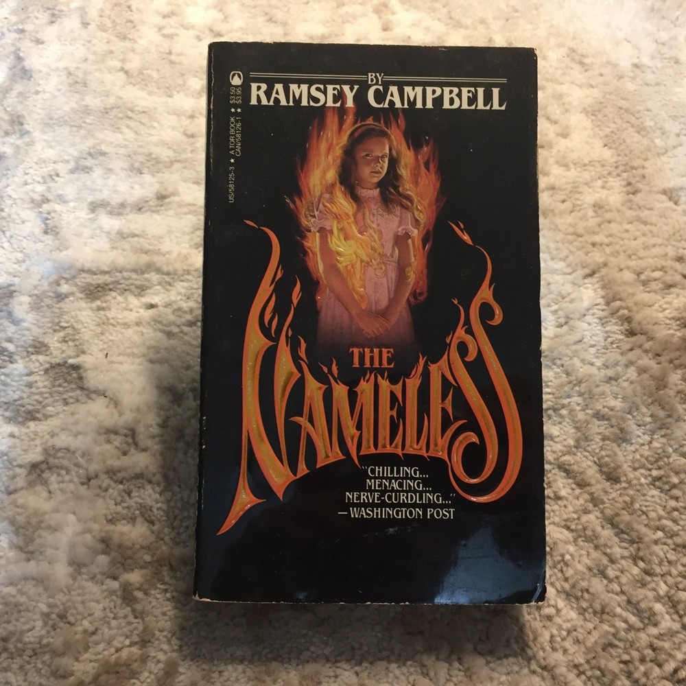 The Nameless Ramsey Campbell 1985 TOR Horror Occult Thriller Paperback Book