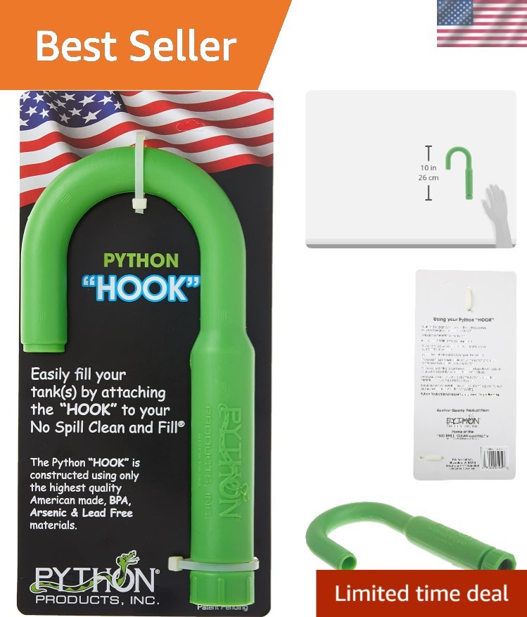 Python Hands-Free and Spill-Free Aquarium Hook - Effortless Maintenance Tool
