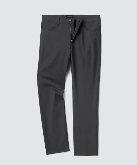 NEW Unbound Merino Men's Relaxed Merino Travel Pan Charcoal - 34 / 32 Ships Free