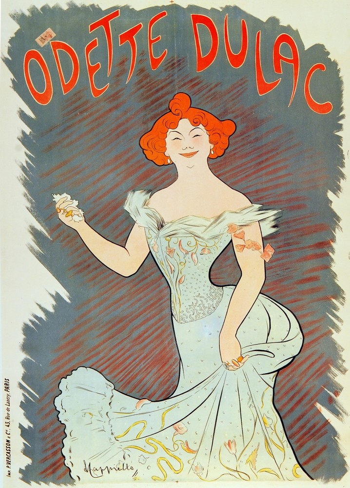 Odette Dulac Nouveau Decorative Poster.Room decoration.Graphic Art Design.2925