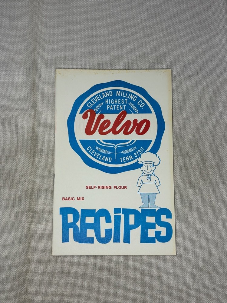 Velvo Basic Mix Recipes Cleveland Milling Co. Vintage Self-Rising Flour Cookbook