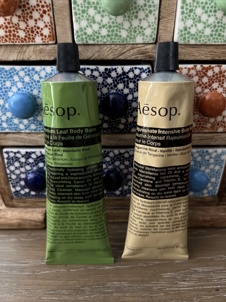 Aesop Geranium Leaf And Rejuvenate Body Balm 100ML/3.4OZ, Duet Gift Set
