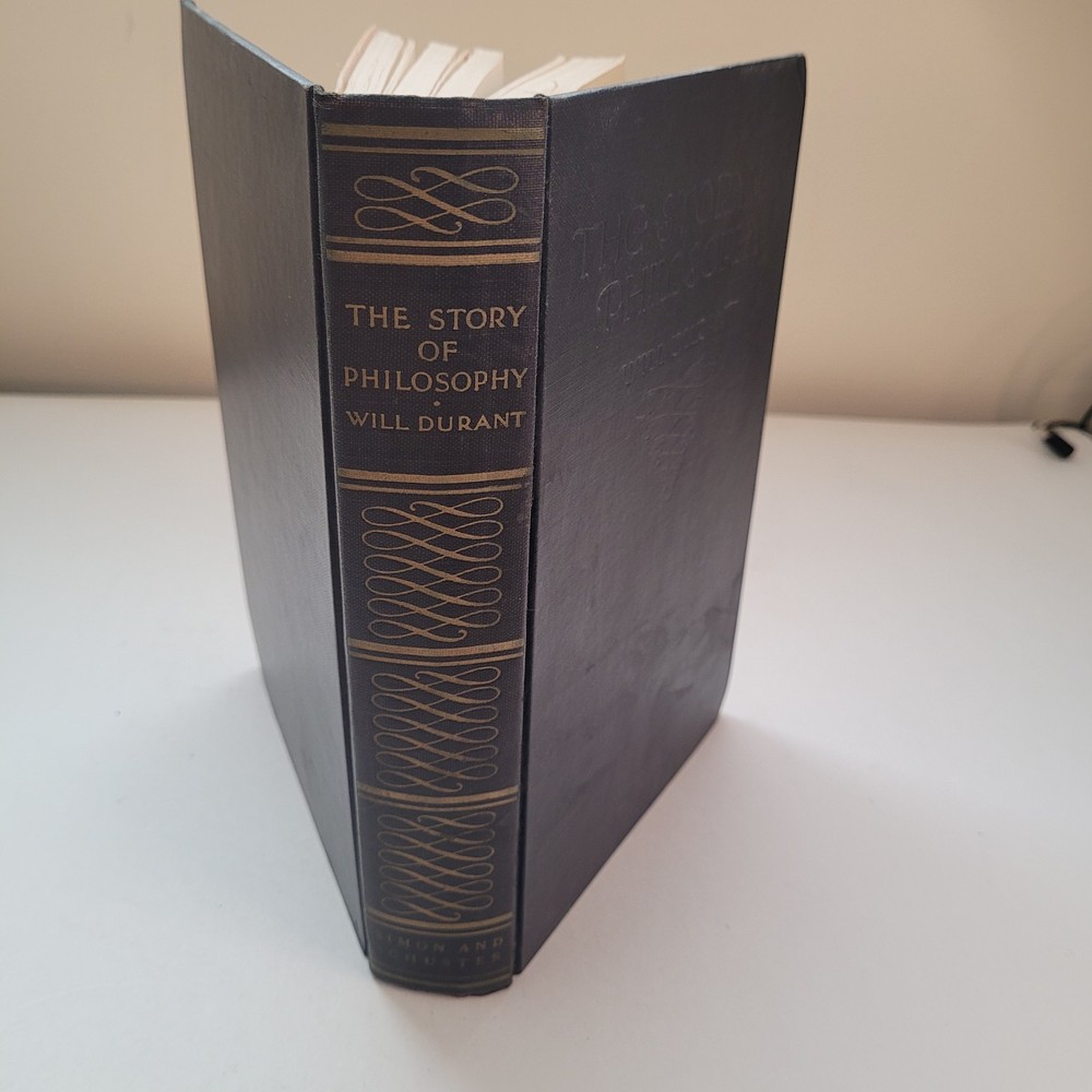 The Story of Philosophy by Will Durant 1953 Philosophy History Hardcover Book