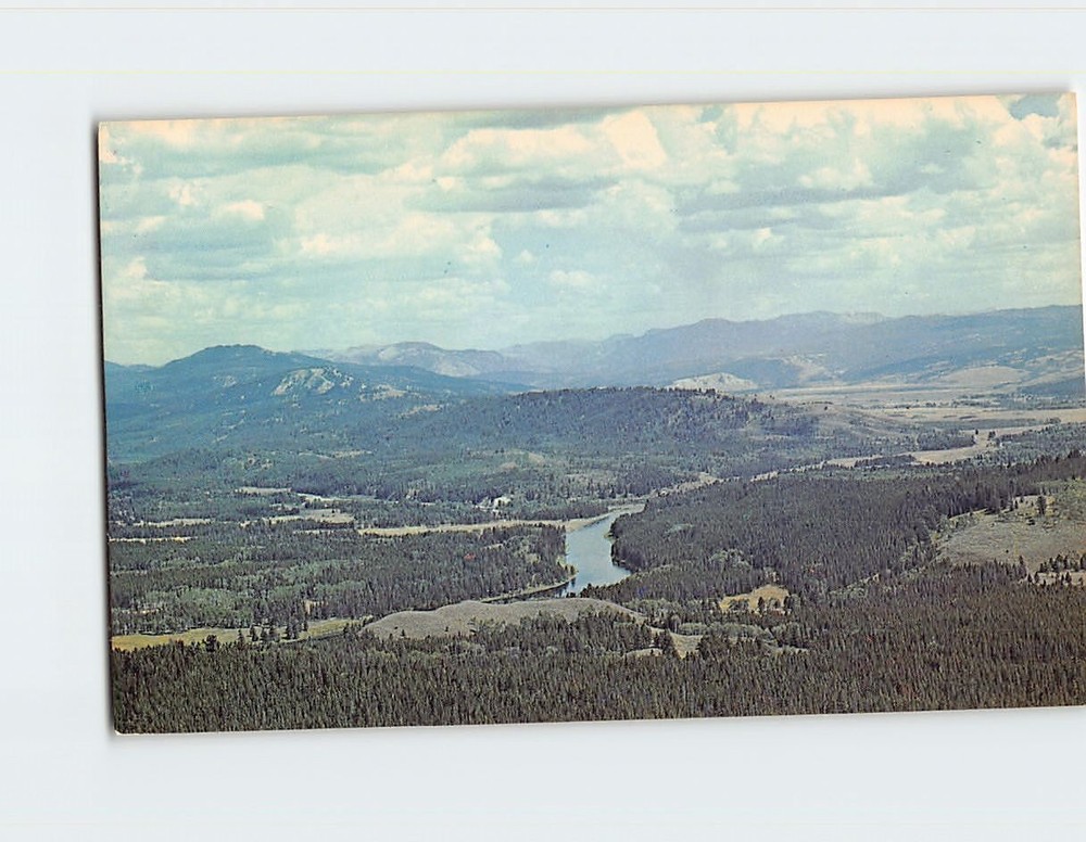 Postcard Snake River & Valley Grand Teton National Park Wyoming USA