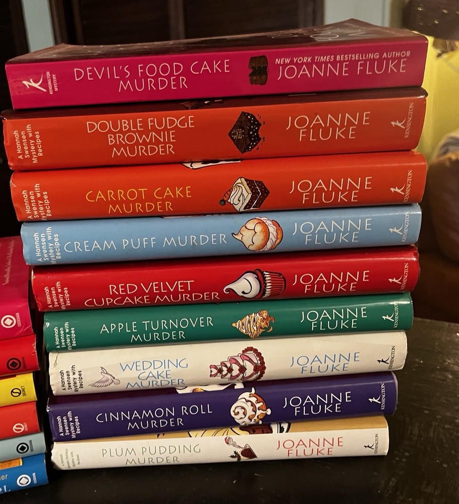 JOANNE FLUKE 9 Culinary Mystery Book Lot HANNAH SWENSEN Series Recipes MURDER