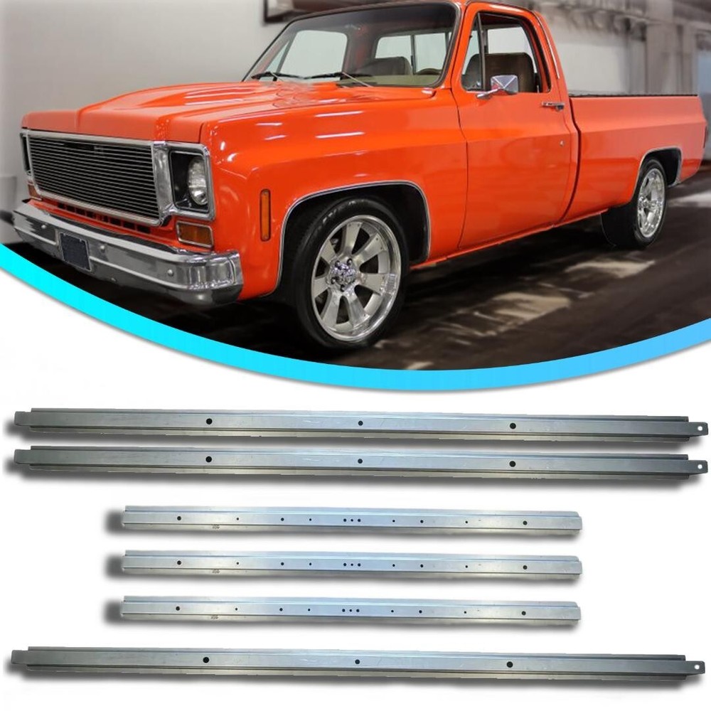 1973-1987 Chevy GMC Pickup Truck Short Bed Floor Support Crossmember 6-Piece Set