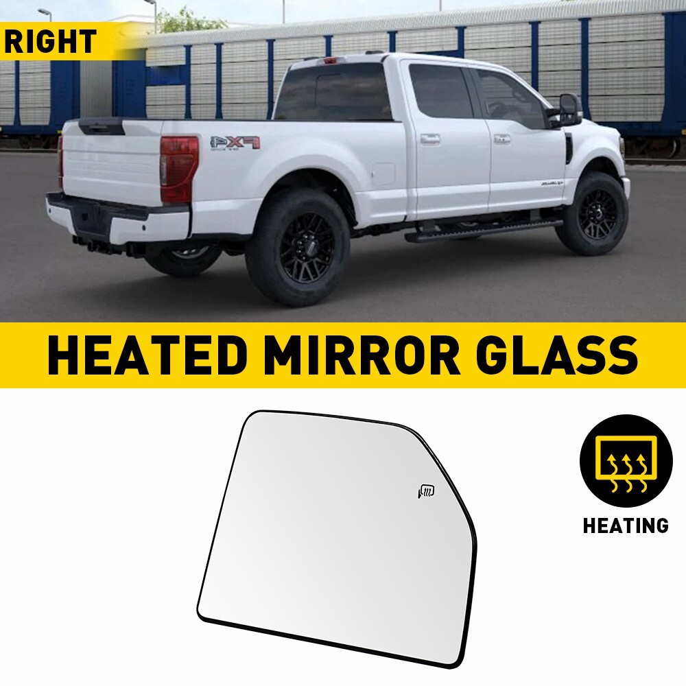 Heated Right Passenger Mirror Glass for 2015-2020 Ford F150