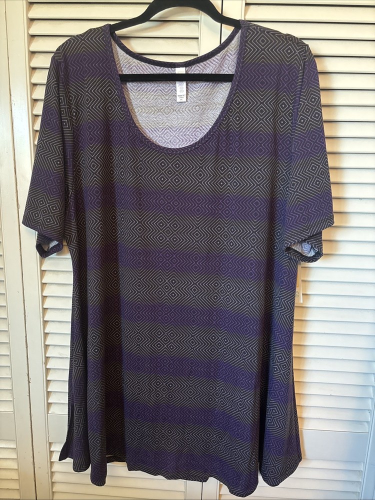LuLaRoe Perfect T Tunic Geometric Print 3xl BNWT