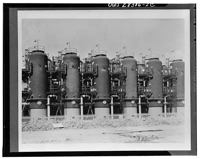 Photo:Butadiene Conversion Plant Converters 1930s Grain Alcohol Process