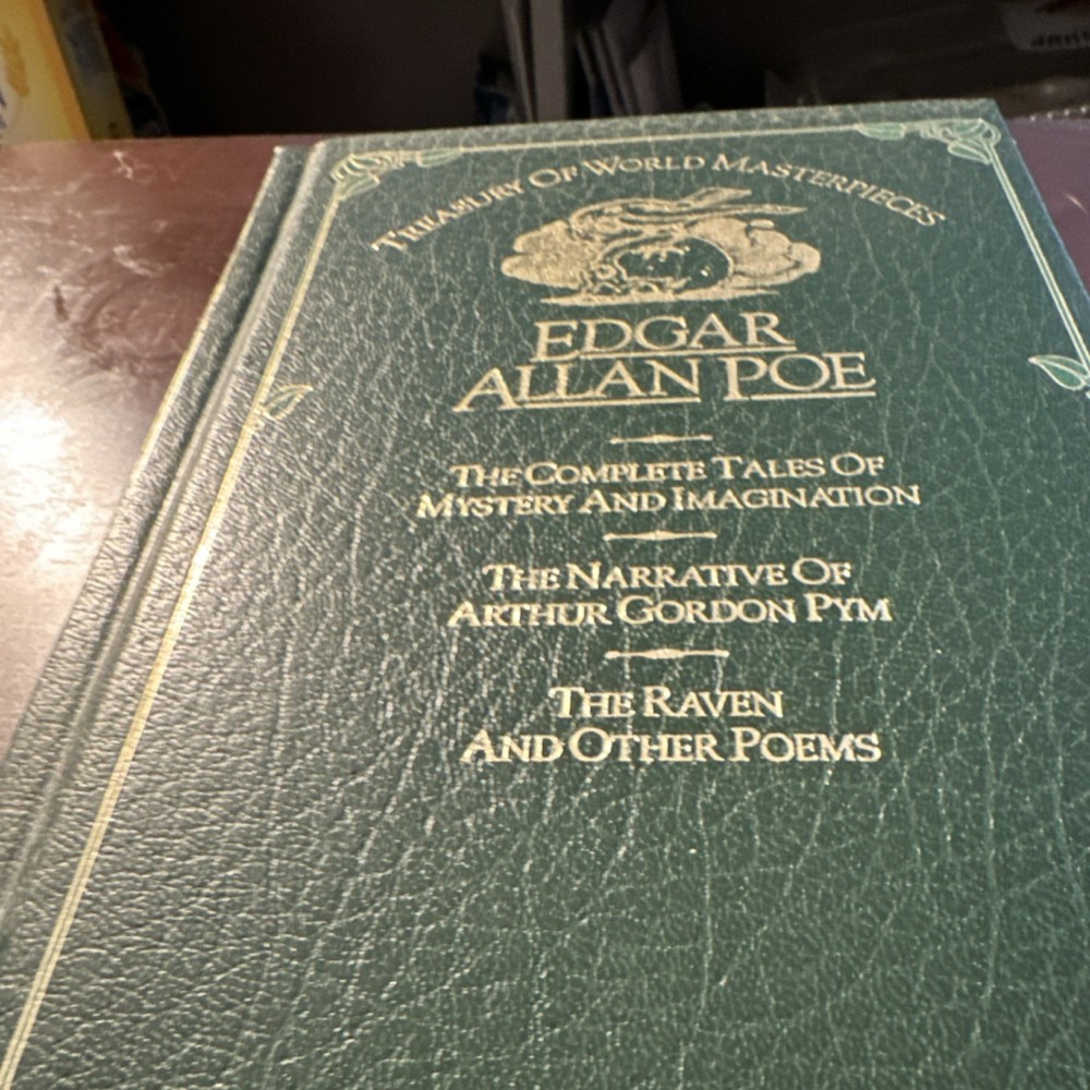 Treasury of World Masterpieces Edgar Allan Poe Hardcover Mystery Poetry Novel