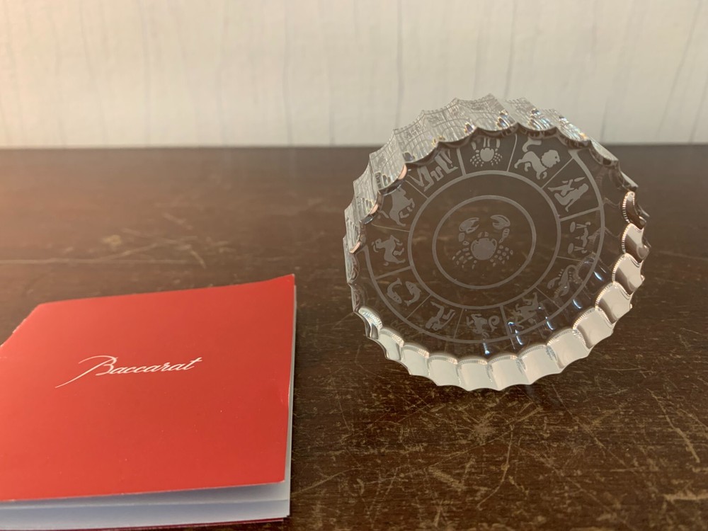 Zodiac Cancer Paperweight In Baccarat Crystal