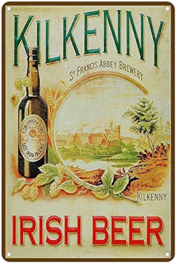 Kilkenny Irish Beer Retro Tin Metal Signs for Bar Club Pub Man Cave Vintage Wall