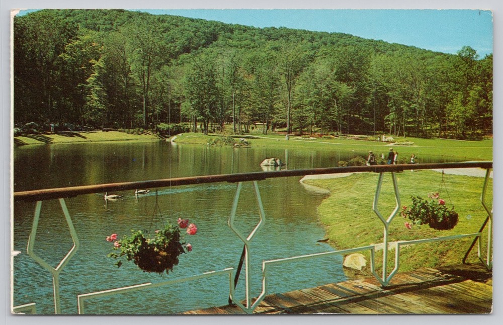 Sterling Forest Gardens Princess Lake NY 1961 Dexter Press Postcard