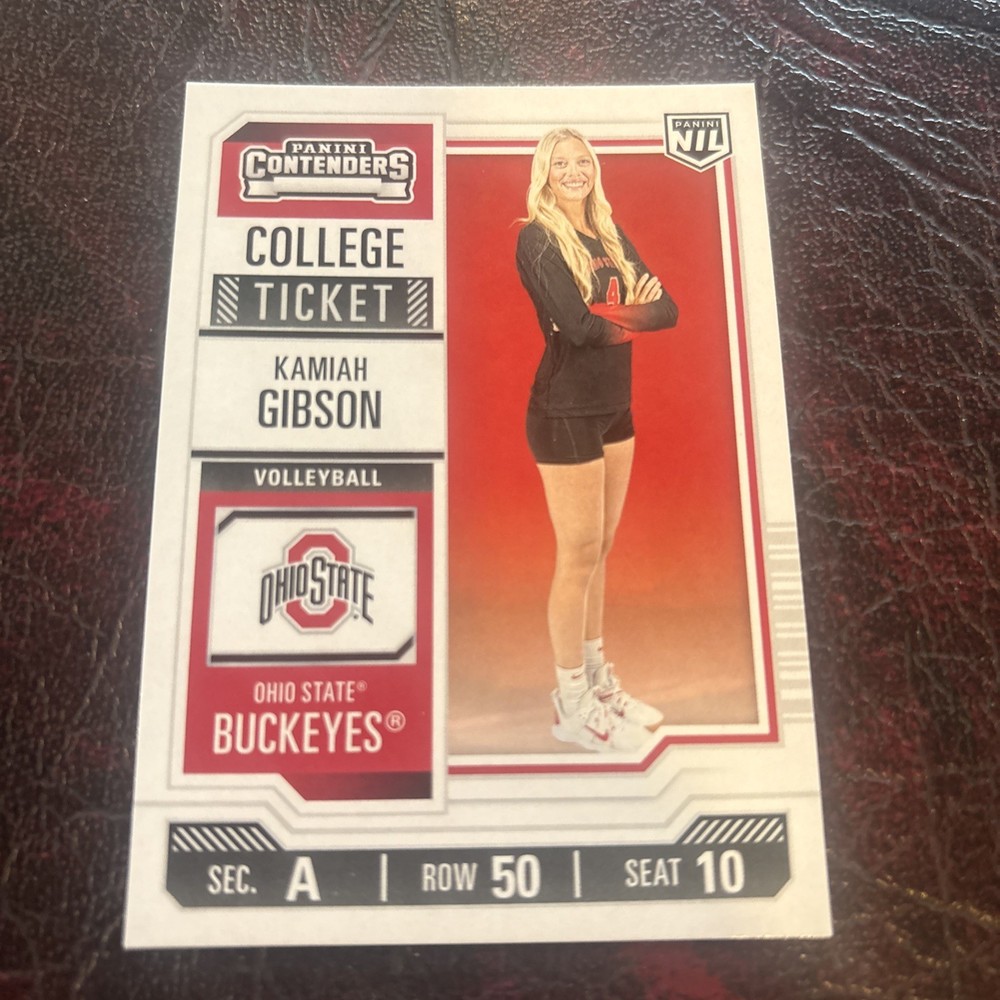 2025 Panini NIL Ohio State Buckeyes Contenders #34 Kamiah Gibson Rookie Card QTY