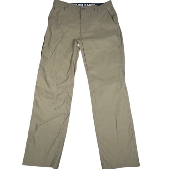Eddie Bauer Pants Mens 32x30 First Ascent Khaki Tan Outdoor Hiking Utility Chino
