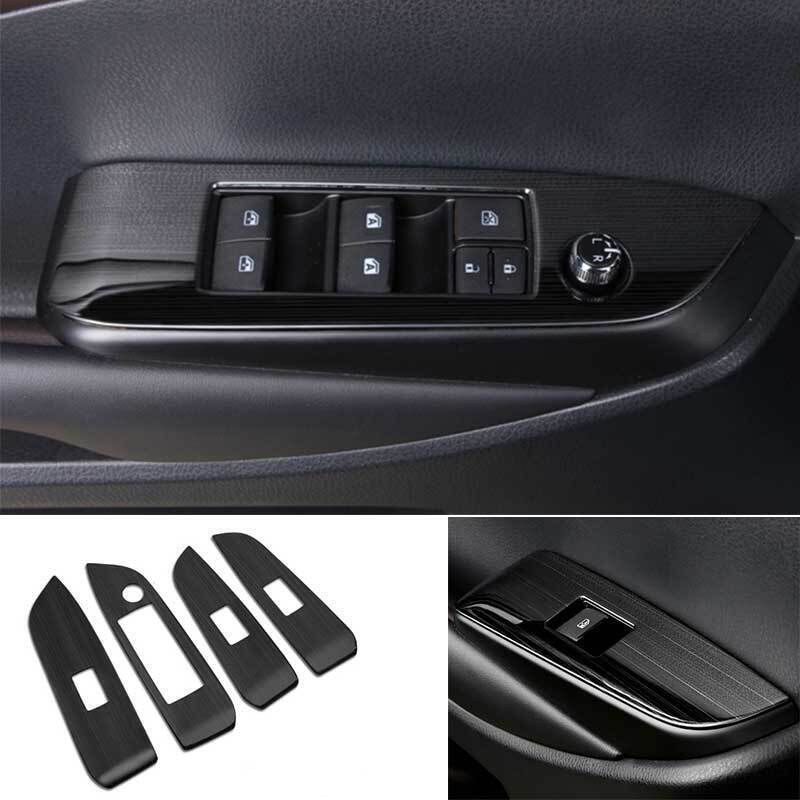 For Toyota Highlander 2014~2019 Black Titanium Window Lift Lock Switch Panel