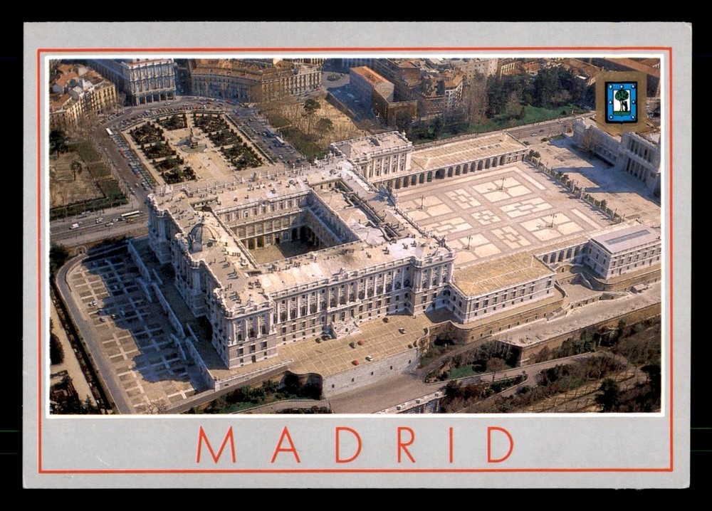 From Madrid To Heaven Royal Palace Barcelona Spain Vintage Postcard