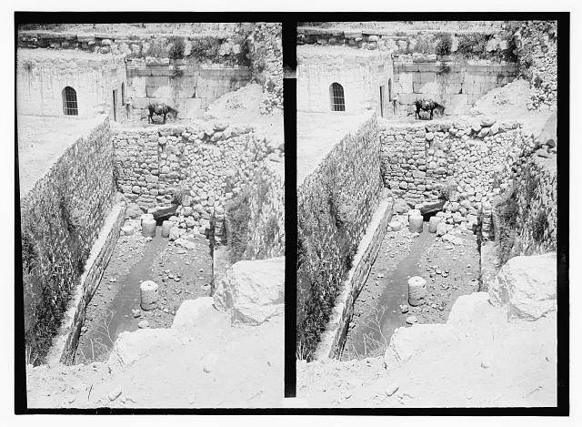 Photo:Pool of Siloam Jerusalem 1900s North End Stereograph