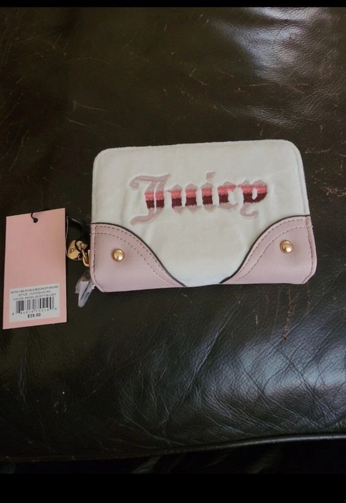 Juicy Couture Retro Vibe Double Medium Zip Around Wallet