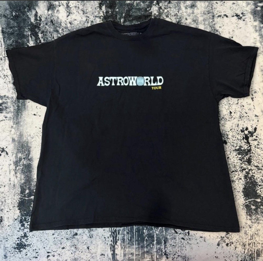 Travis Scott Astroworld Tour Shirt Large Black Wish You Were Here Concert Tee XL