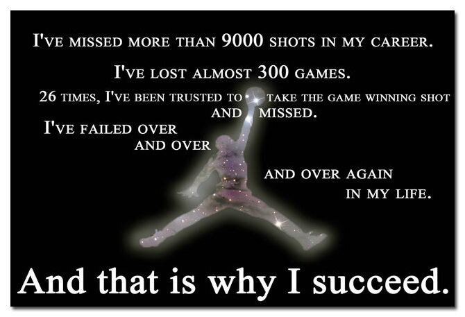 80266 Why I Succeed Michael Jordan Motivational Quotes Wall Print Poster US