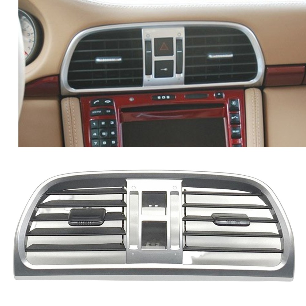 Silver Center Air Vent Outlet Grille Panel For Porsche Targa 997 2004-2011 2005