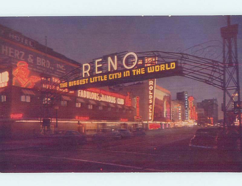 Pre-1980 STREET SCENE Reno Nevada NV W1182