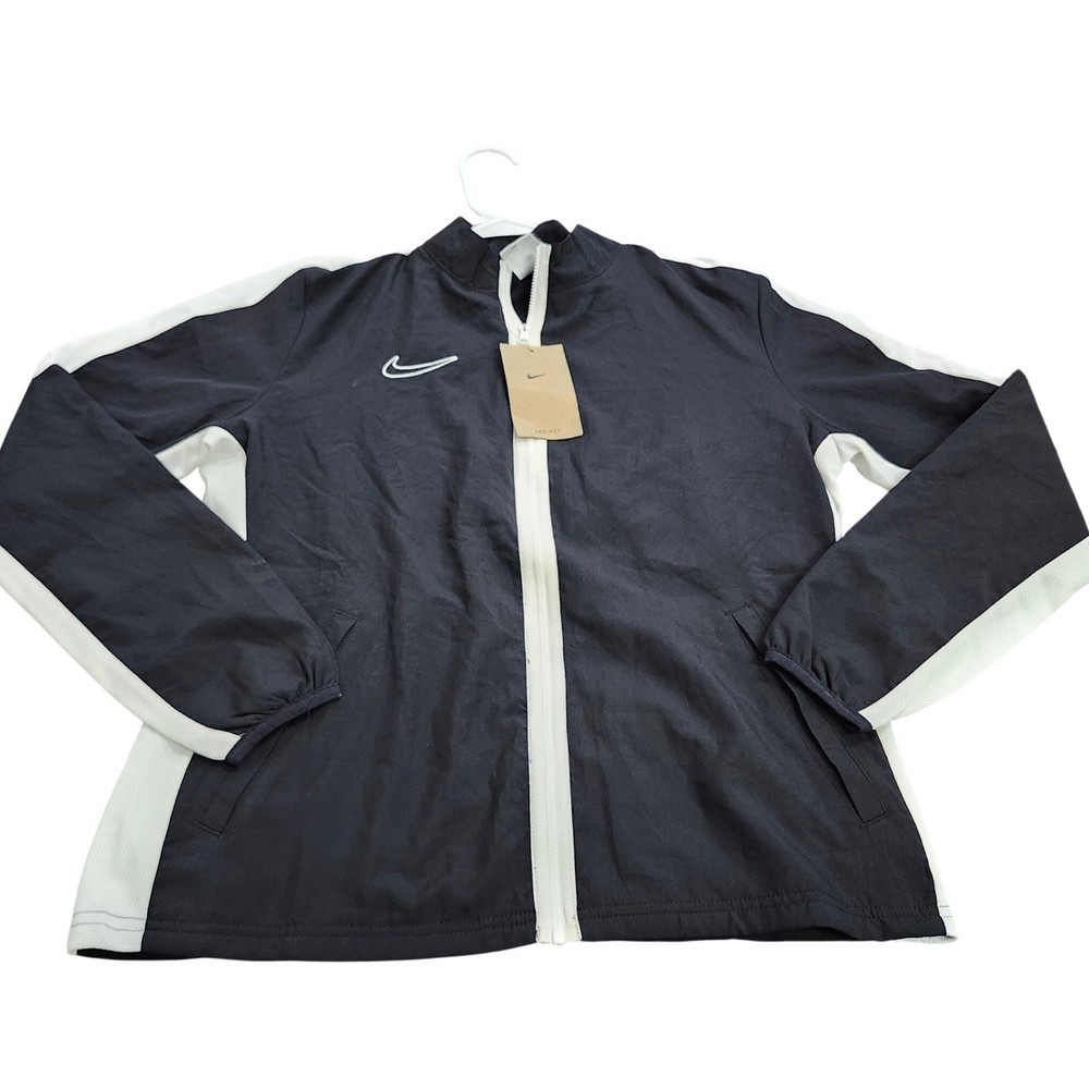 Nike Womens Dri-FIT Academy Soccer Track Jacket Black White DR1715-010 Size M