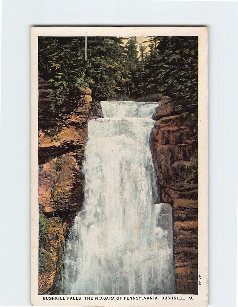 Postcard Bushkill Falls Niagara of Pennsylvania Bushkill Pennsylvania USA