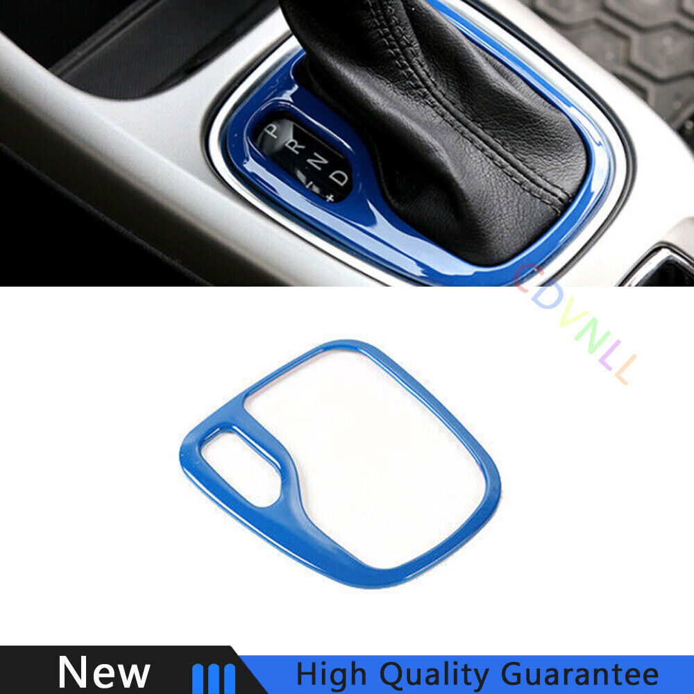 Fit For Jeep Compass 2017-2020 Bright Blue Middle Console Gear Shift Frame Trim