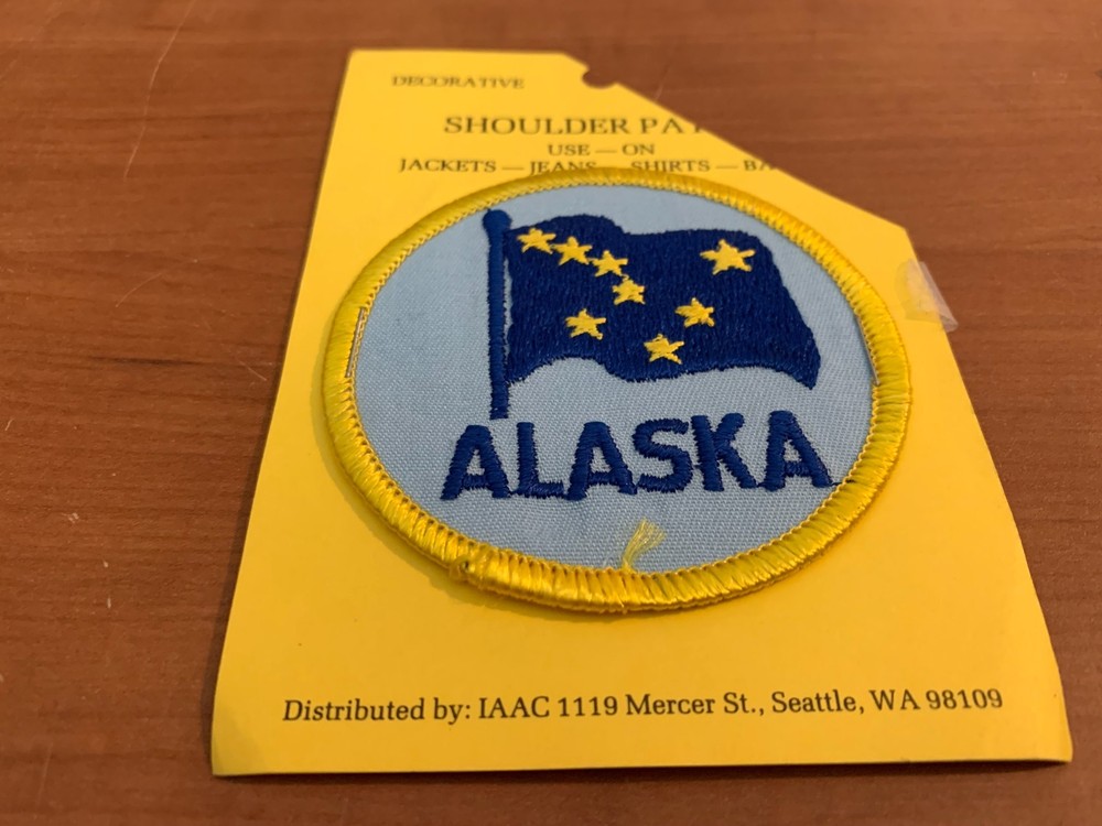 Vintage Alaska Souvenir Travel Patch
