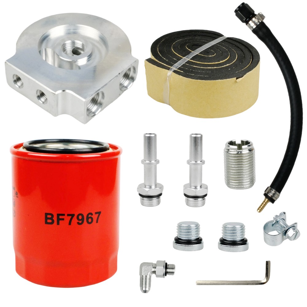 Fuel Filter Conversion Kit 121003 Fit for Ford 2011-2024 with 6.7L Powerstroke