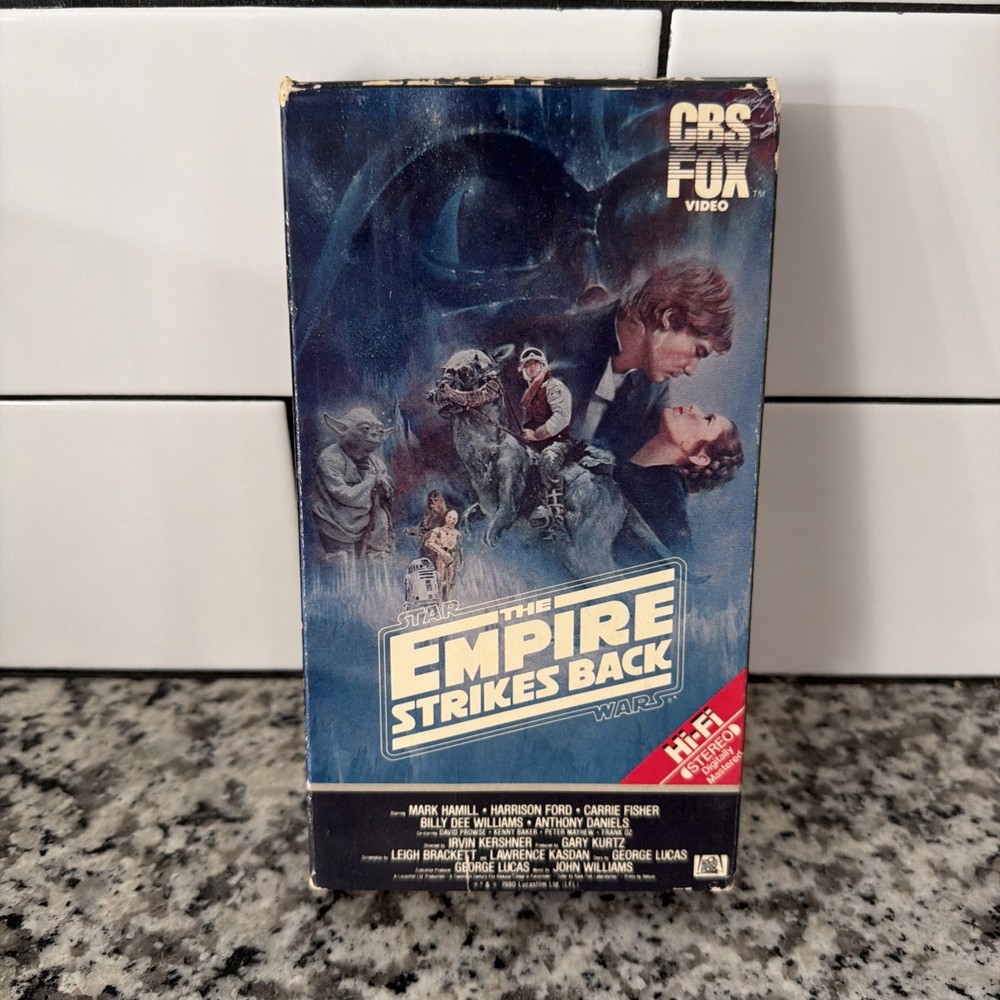 VTG 1984 CBS/FOX Red Label Star Wars The Empire Strikes Back (1980) VHS