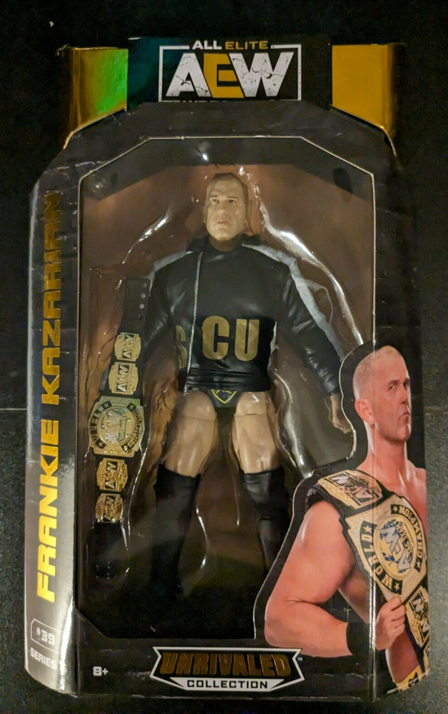AEW Frankie Kazarian Unrivaled Series 5 SCU Wrestling Figure by Jazwares WWE Style