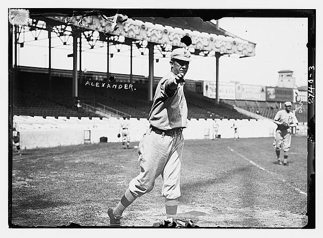 Philadelphia PA 1912 Grover Cleveland Alexander Baseball Pitcher at Stadium
