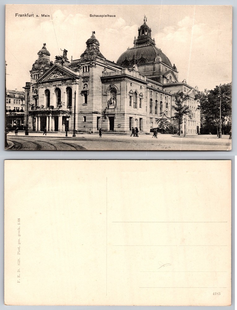 Frankfurt Main Schauspielhaus Germany Postcard