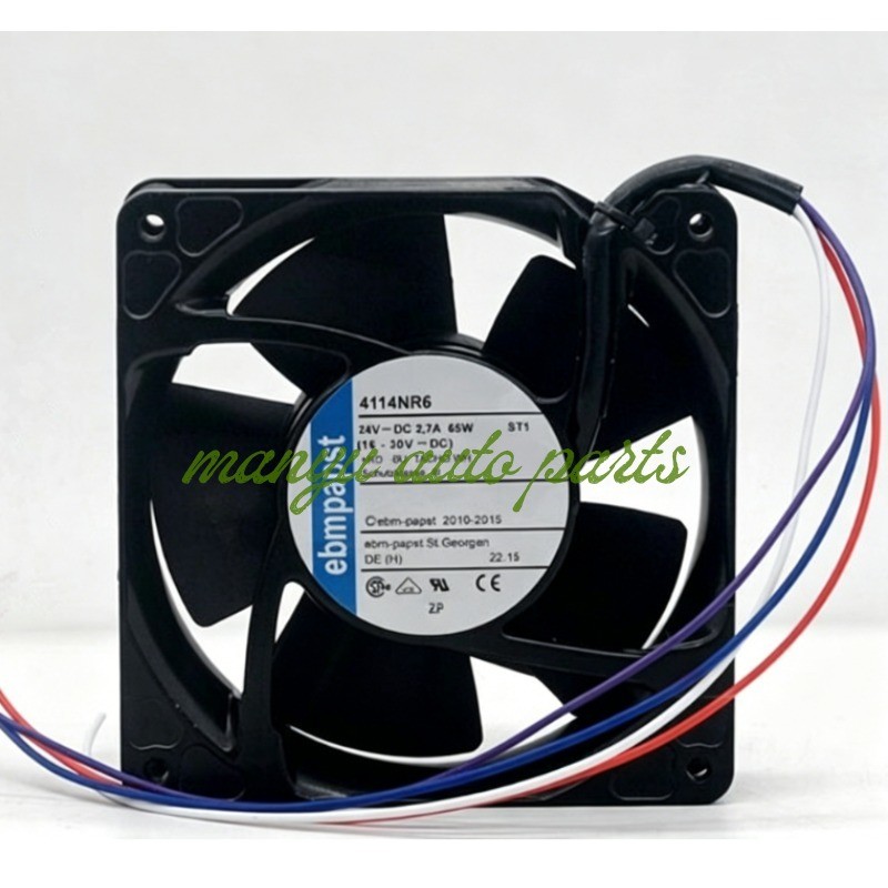 1PC New 4114NR6 12038 12CM 24V 2.7A 65W inverter cooling fan
