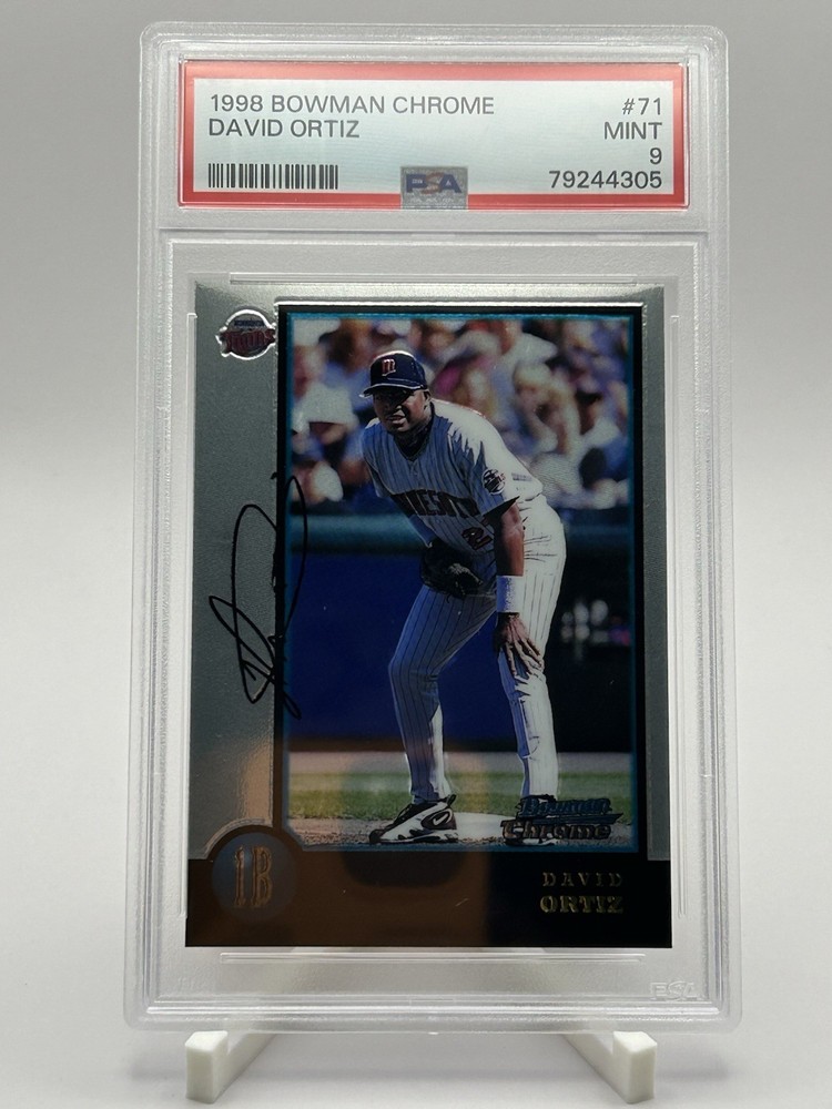 1998 Bowman Chrome - David Ortiz #71 PSA 9 Minnesota Twins Baseball 1998