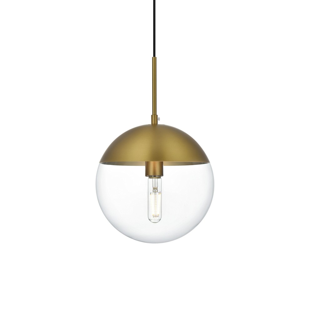 Elegant Gold Eclipse 10 Inch Wide Pendant Light LD6033