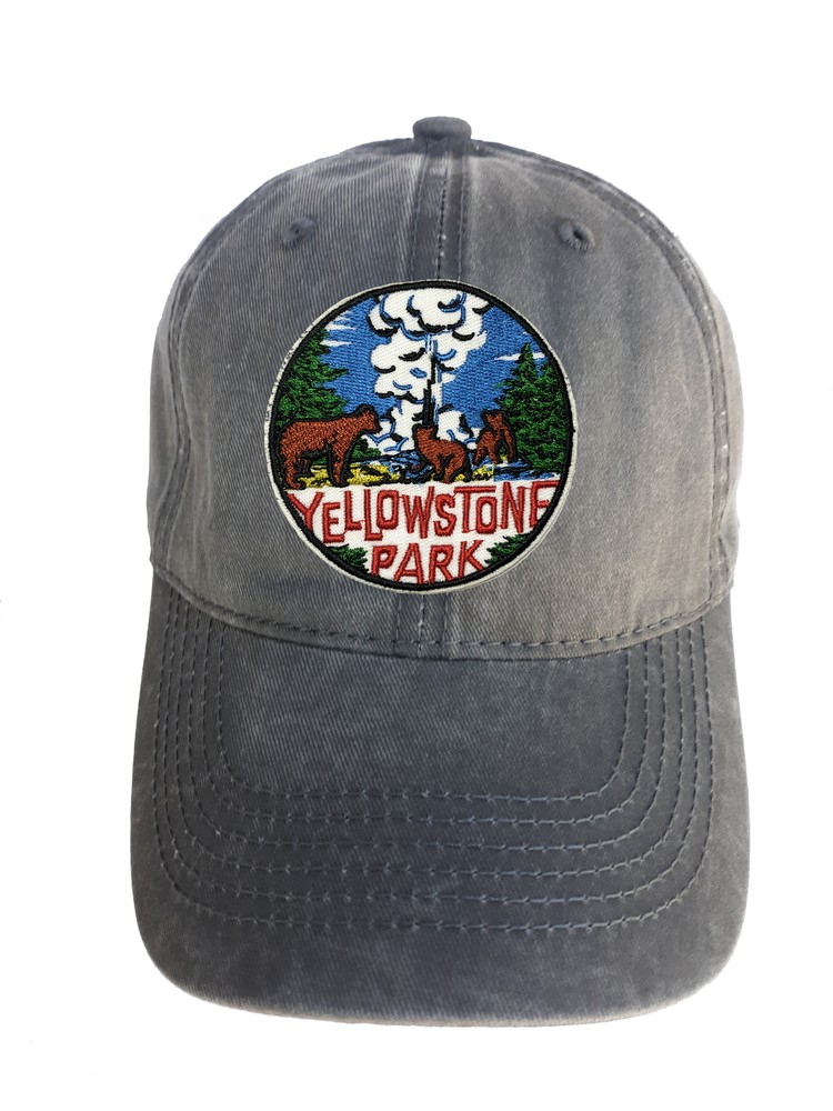 Yellowstone National Park Adjustable Curved Bill Strap Back Dad Hat Baseball Cap