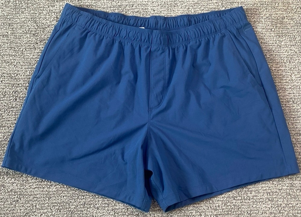 Fabletics Shorts Mens Medium Fundamental 6” Blue Unlined Athletic Workout Gym