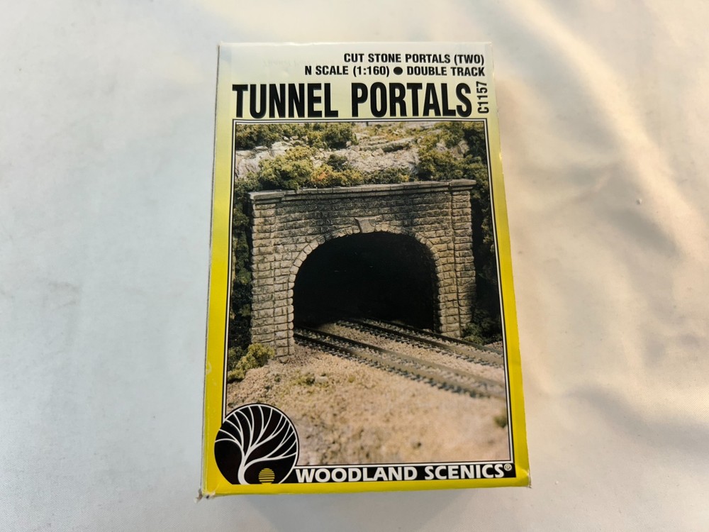 Woodland Scenics C1157 N Scale Tunnel Portals Double Track