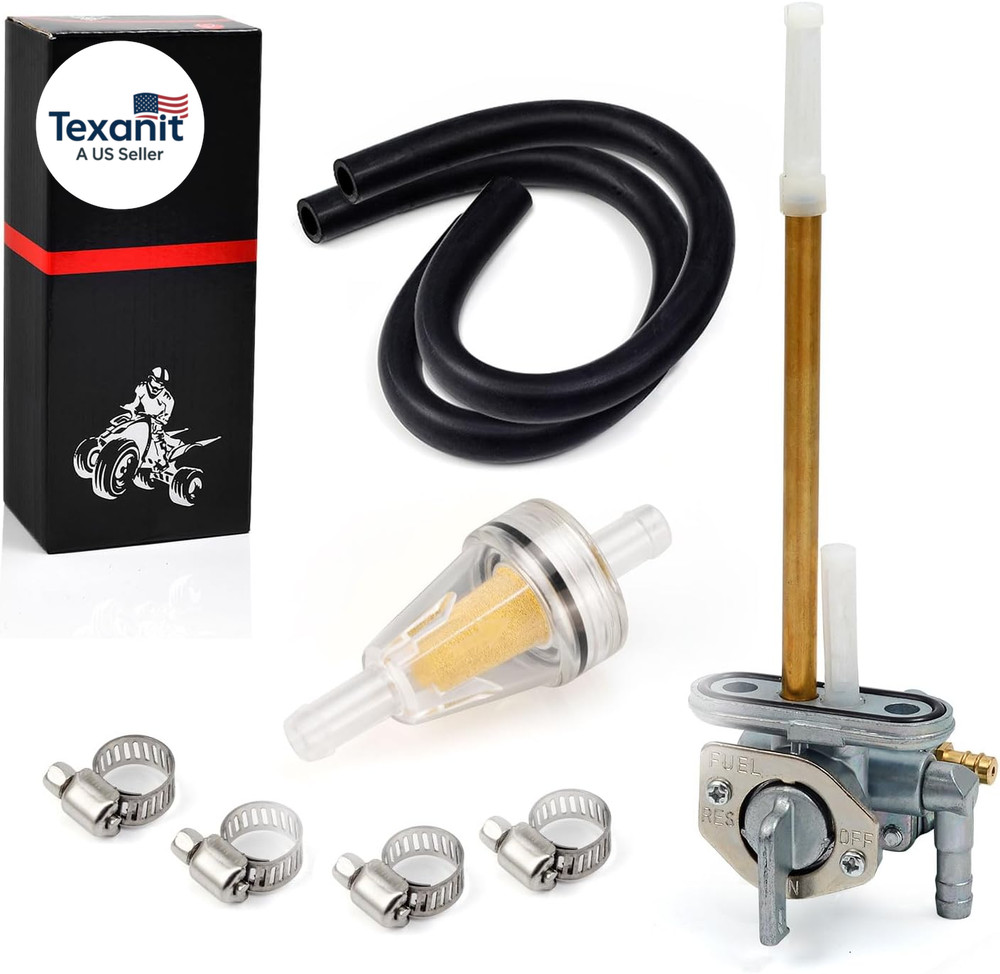 Fuel Tank Petcock Valve Assembly for Kawasaki Motorcycle KLR650 KL650 1987-2018