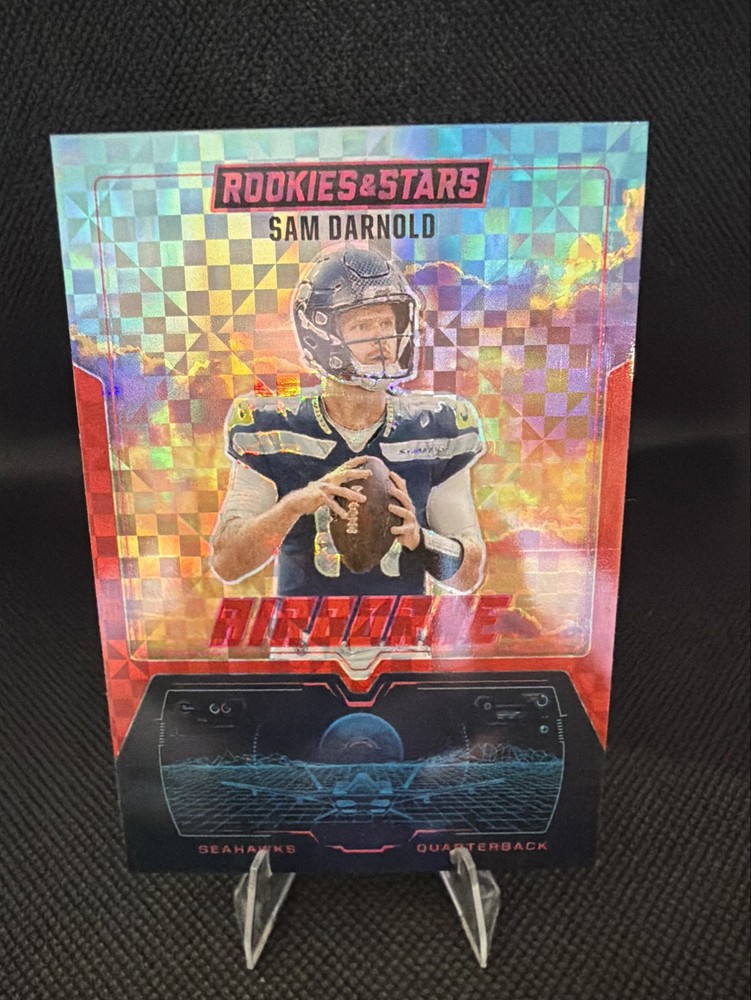 2025 Panini Rookies & Stars - Airborne Sam Darnold #19 Red Plaid