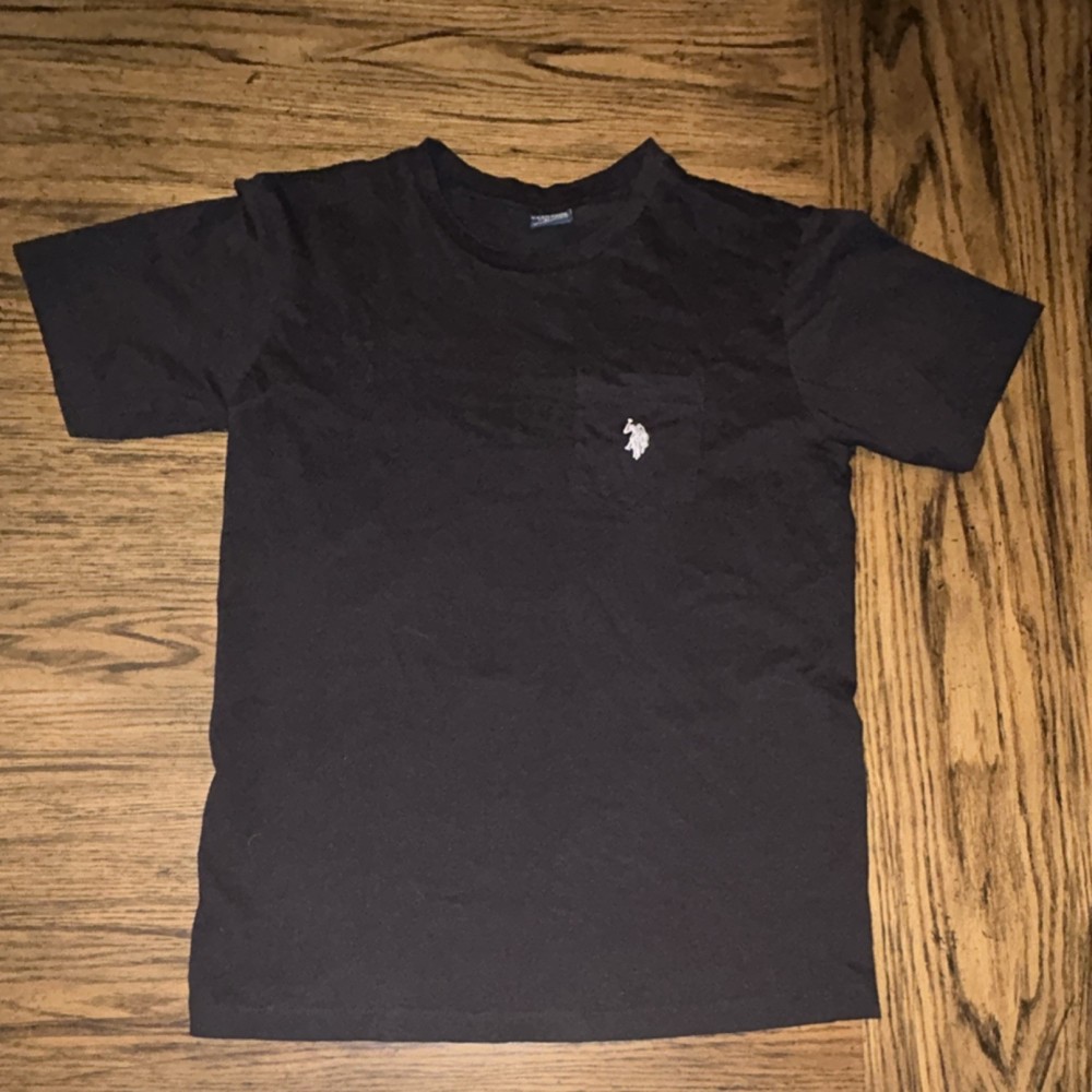 US Polo Assn. Men's Blue T-Shirt  V Neck Size: XS 100% Cotton