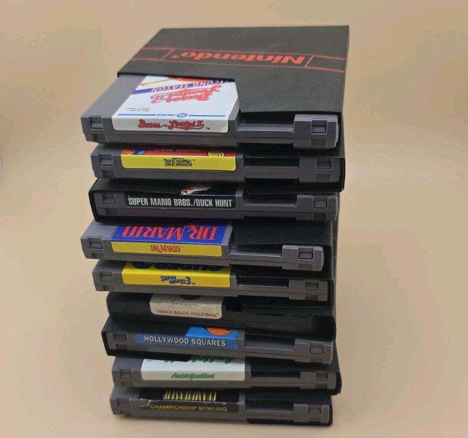 NES Nintendo Game Lot Bundle - 9 Games Mario
