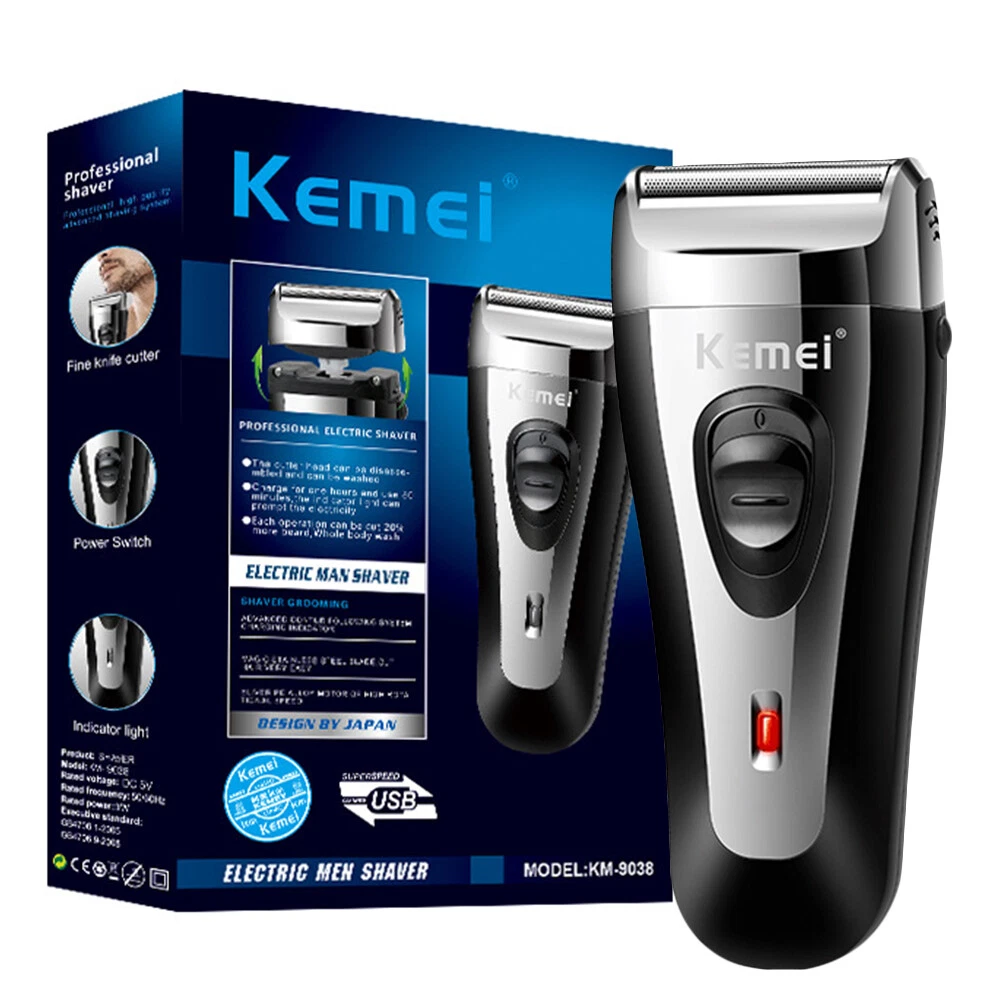 Men's Rechargeable USB Electric Shaver Trimmer for Beard and Hair