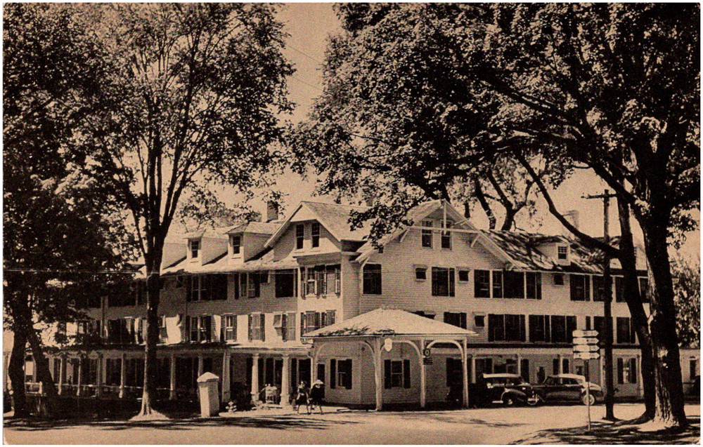 Sharon Inn On The Green Sharon Connecticut CT 1930s Antique Postcard