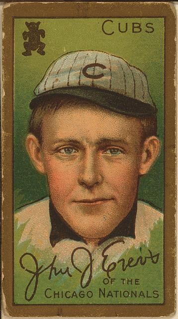 Photo:John J. Evers, Chicago Cubs, baseball photo, 1911